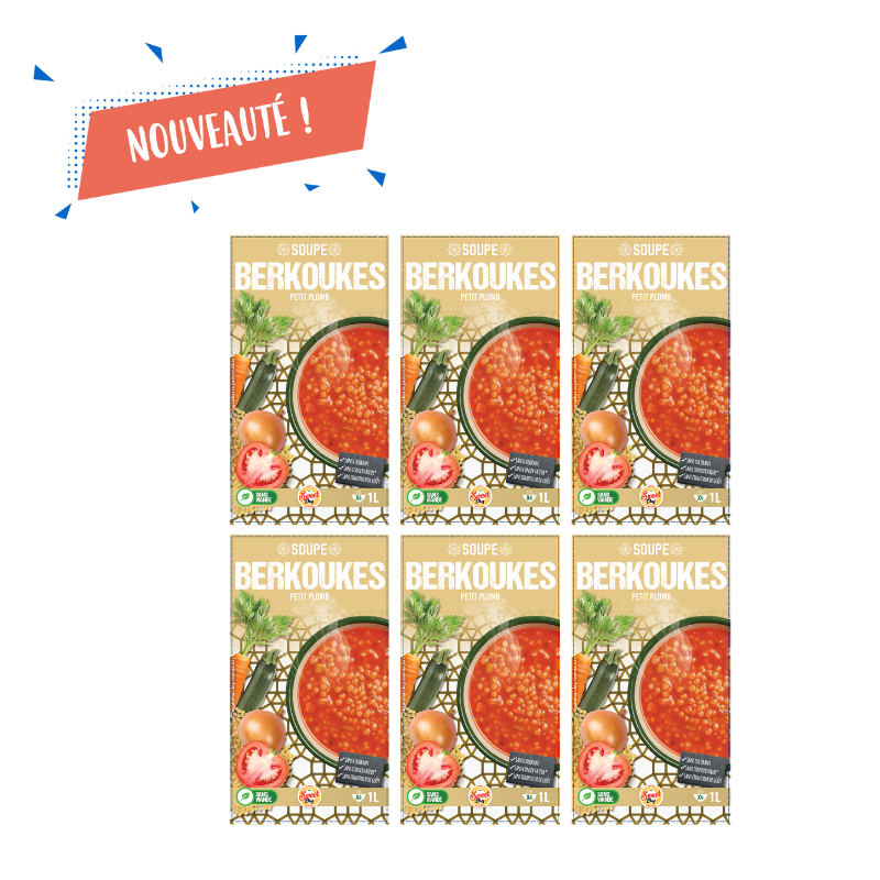 Déclassé : Soupe berkoukes  6x1L | Magasin Usine SIll