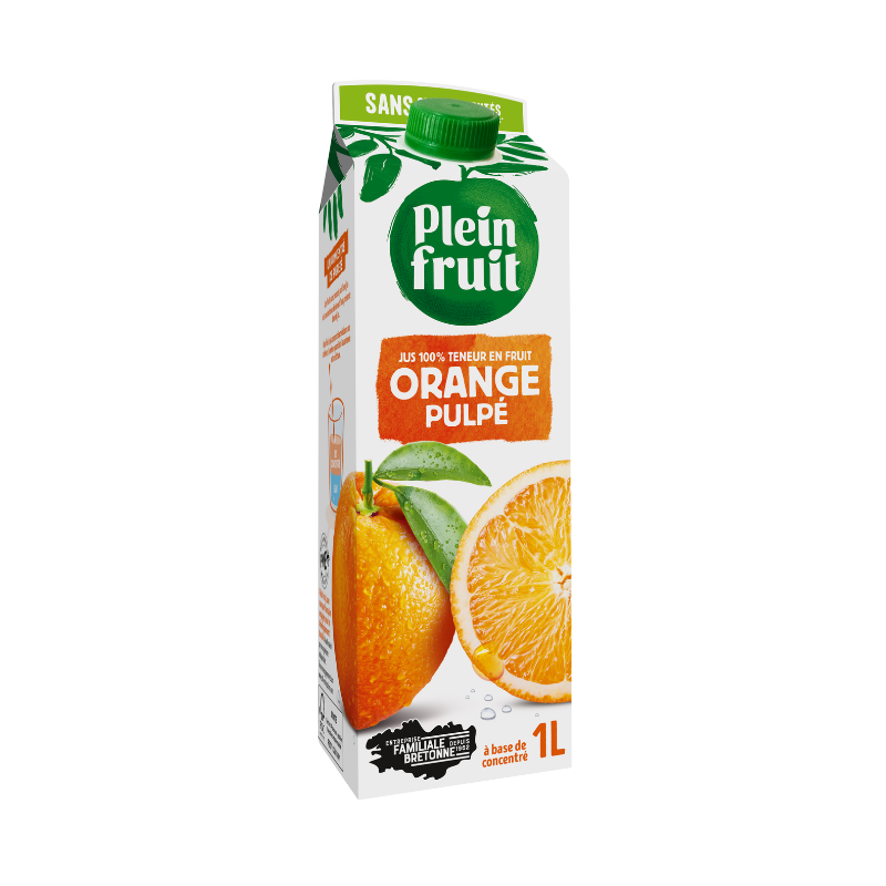 Jus d'orange pulpé Plein Fruit | Magasin d'usine Sill