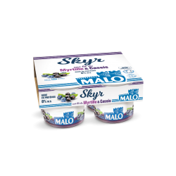 Skyr sur lit myrtille cassis Malo| Magasin d'usine Sill