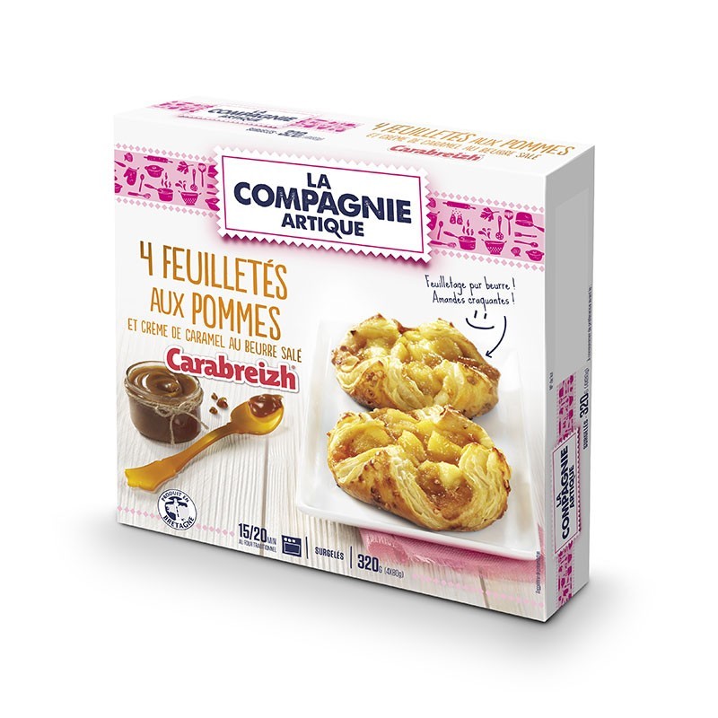 Feuilletés pommes et crème de caramel au beurre salé | Magasin d'usine Sill Feuilletés pommes et crème de caramel au beurre salé | Magasin d'usine Sill
