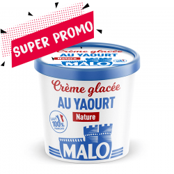 Crème glacée au yaourt Malo...