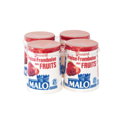 Yaourt fraise framboise aux...