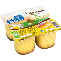 Flan bio vanille nappage caramel | Magasin d'usine Sill