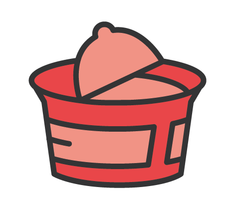 Snack surgelé